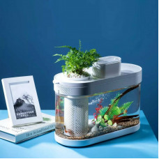 Аквариум акваферма Xiaomi Geometry C180 Fish Tank Pro Standart Set (белый)