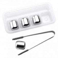 Охлаждающие камни для напитков Xiaomi Circle Joy Ice Cubes (серебряные)