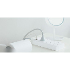 Сетевой удлинитель Xiaomi ZMI Power Strip Max 2500W 1.8m (CX05, CN, Белый)
