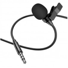 Микрофон петличный Hoco L14 3,5mm (черный)
