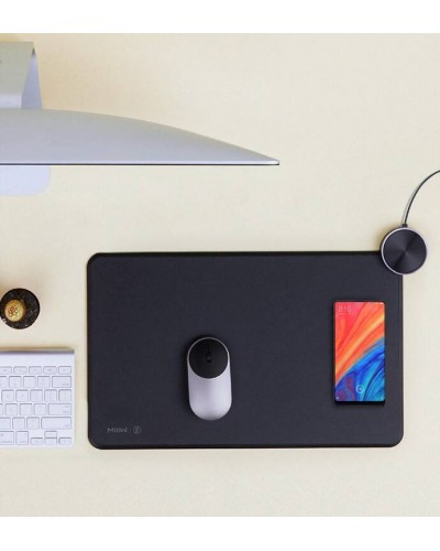 Умный коврик для мыши Xiaomi Mi MIIIW Wireless Charger Mouse Pad Qi (черный)