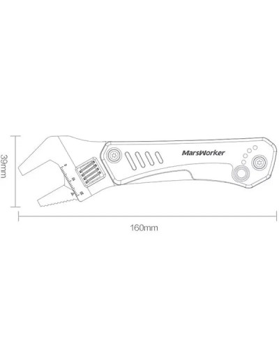 Мультитул Xiaomi MarsWorker Multi-function Wrench Knife (чёрный)