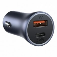 Автомобильное ЗУ Baseus Golden Contactor Pro Dual Quick Charger Car Charger 40W + кабель USB - Type-C 1m (TZCCJD-0G)