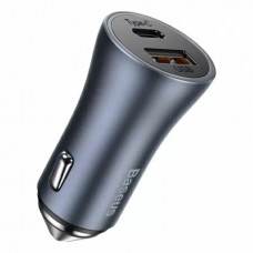 Автомобильное ЗУ Baseus Golden Contactor Pro Dual Quick Charger Car Charger 40W + кабель USB - Type-C 1m (TZCCJD-0G)