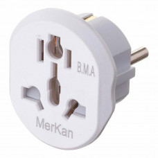 Переходник под Евровилку Merkan (16A, белый)
