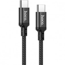 Кабель Hoco X14 Double Speed 60W Type-C - Type-C 1m (черный)