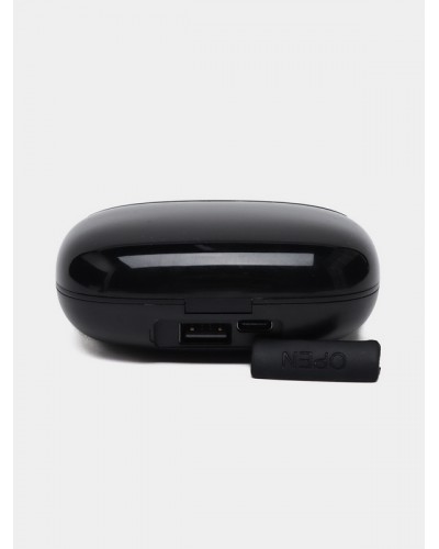 Беспроводные наушники TWS M38 + Power Bank 1200 mAh (черный)