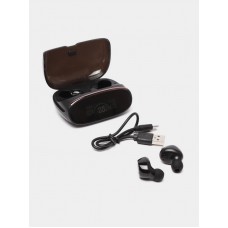 Беспроводные наушники TWS M38 + Power Bank 1200 mAh (черный)