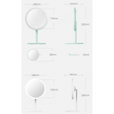 Зеркало косметическое Xiaomi DOCO Daylight Small Pink Mirror Pro (розовый)