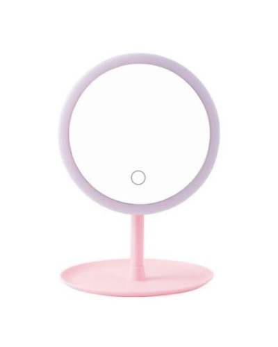 Зеркало косметическое Xiaomi DOCO Daylight Small Pink Mirror Pro (розовый)