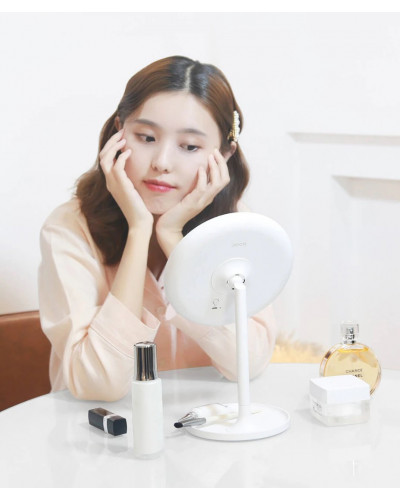 Зеркало косметическое Xiaomi DOCO Daylight Small Pink Mirror Pro (розовый)