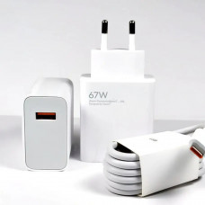 Сетевое ЗУ Xiaomi 67W Fast Charge EU MDY-12-EH (без упаковки)
