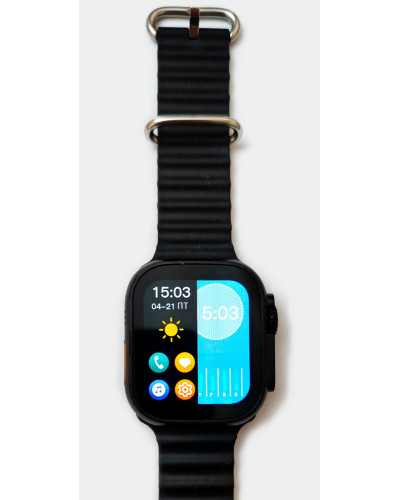 Умные часы Smart Watch 8 PRO Ultra + наушники (черный)