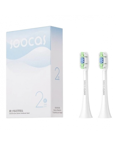 Сменные насадки для зубной щетки Soocas V1/X1/X3/X3U/X5 (2 шт) (белый)