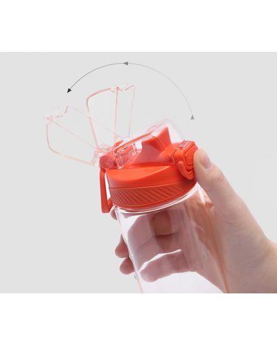 Спортивная бутылка Xiaomi Quan Ge Hello Life Tritan Sports Cup 480ml (серая)