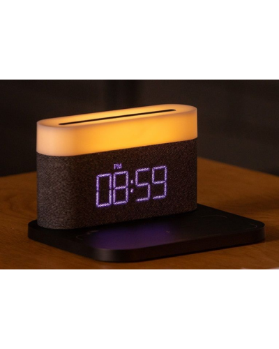 Ночник с беспроводной зарядкой и будильником Xiaomi VFZ Led Lamp Wireless Charger Black (C-WCLL-C02)